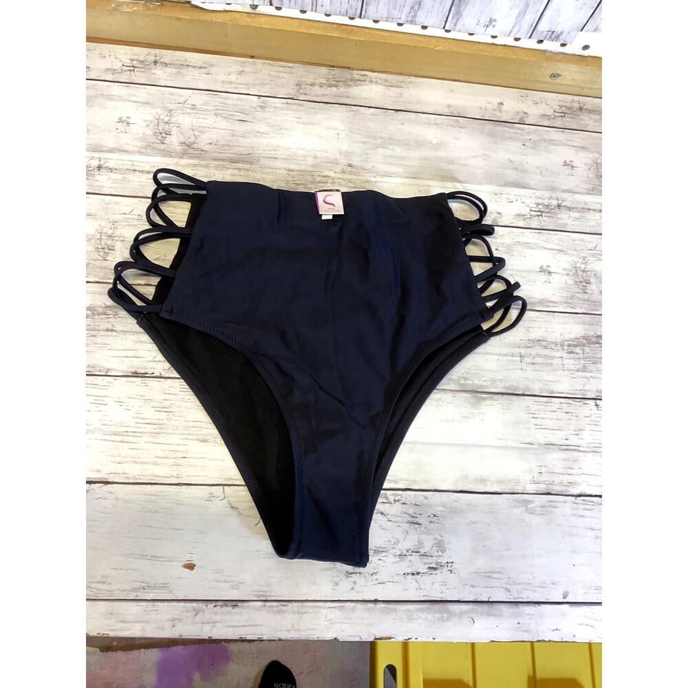 CROSS1946 Strappy High Waist Bikini Bottoms Size XL